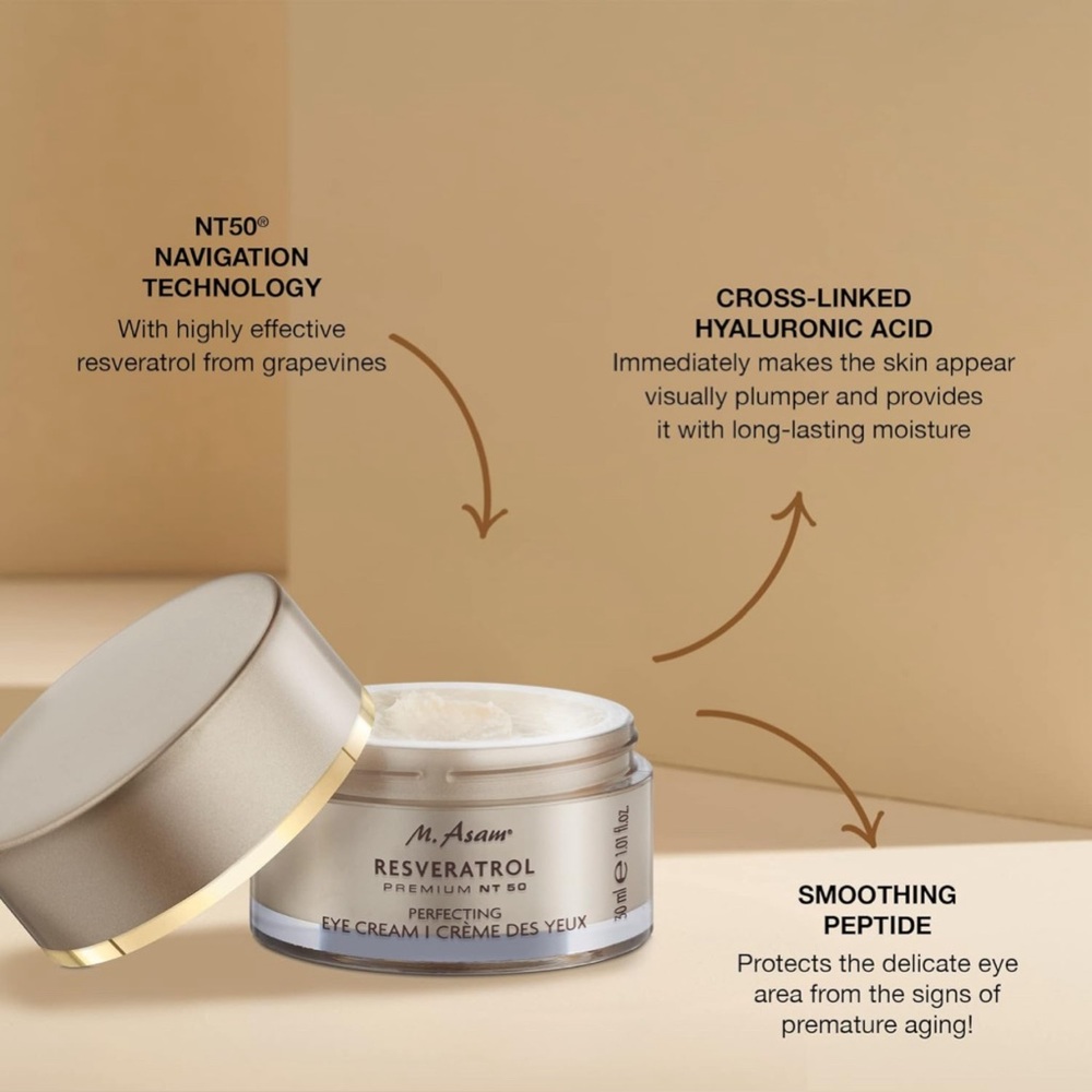 M. Asam Resveratrol Premium NT50 Perfecting Eye Cream – Anti-aging